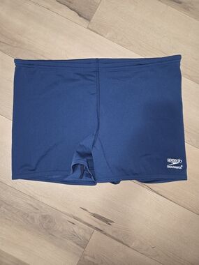 Speedo Navy Square-Leg Swim Shorts